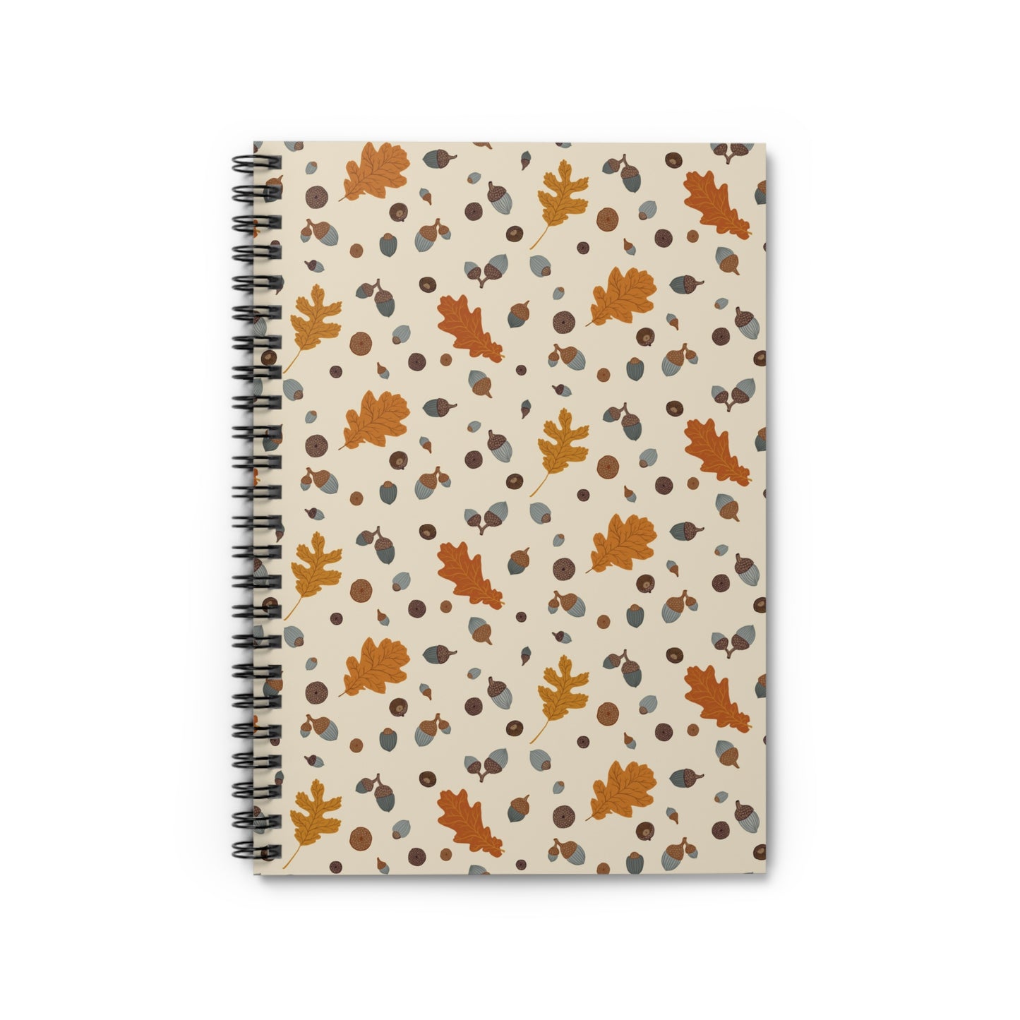 Autumn Acorns Spiral Notebook - Ruled Line