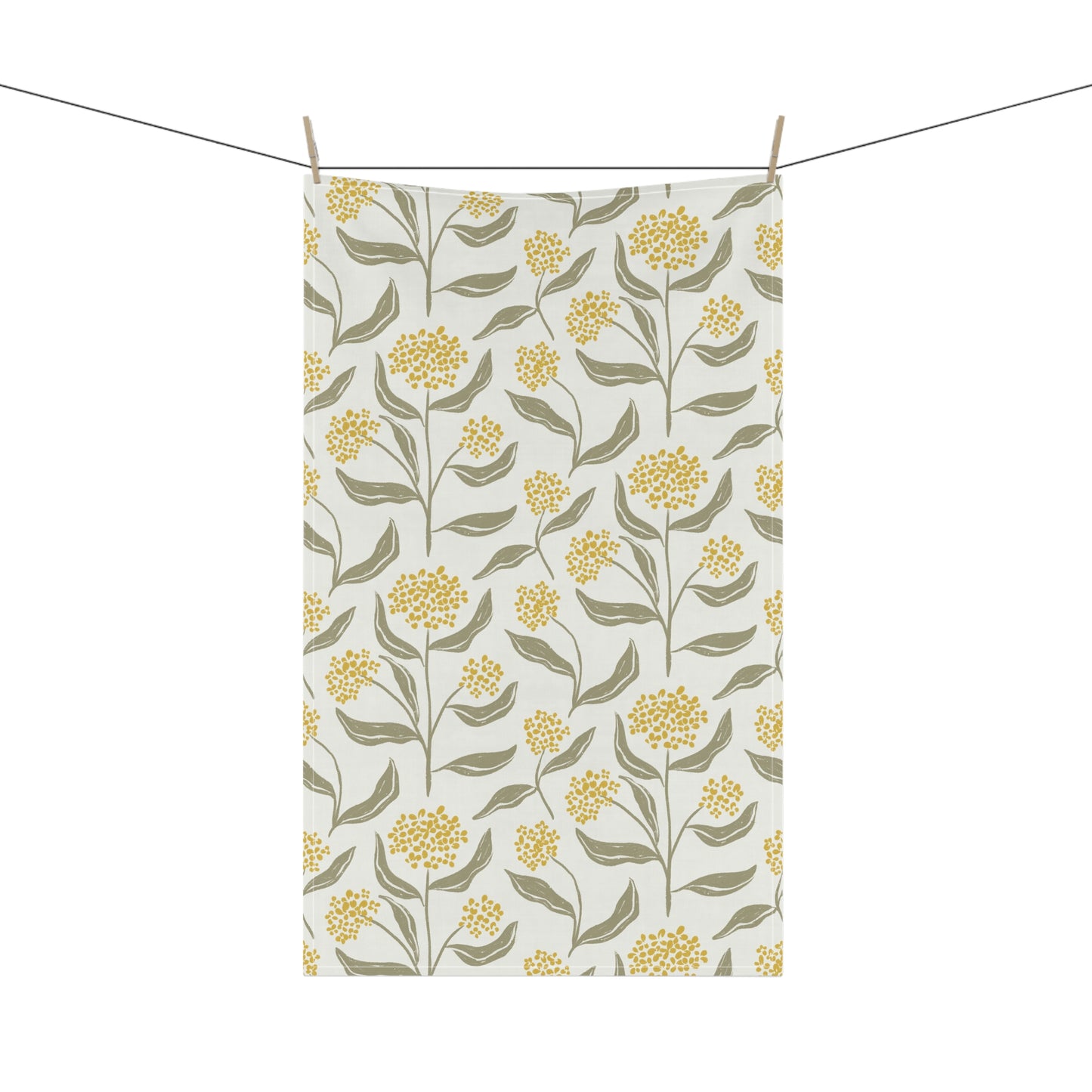 Golden Hydrangea Kitchen Towel