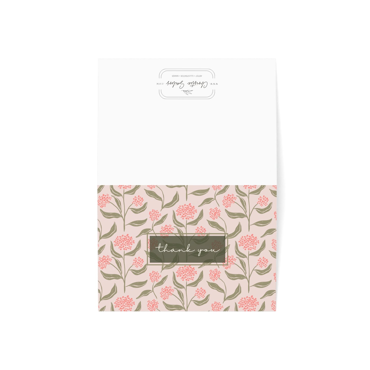 Hydrangea Thank You Cards (1, 10, 30, and 50pcs)