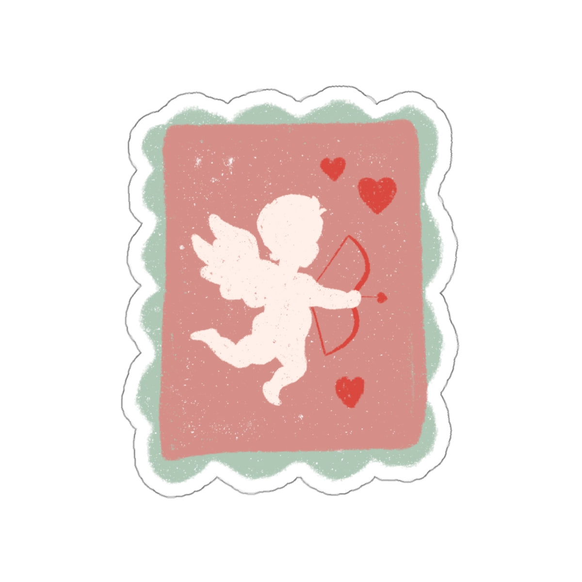 Cupid Stamp Die-Cut Stickers