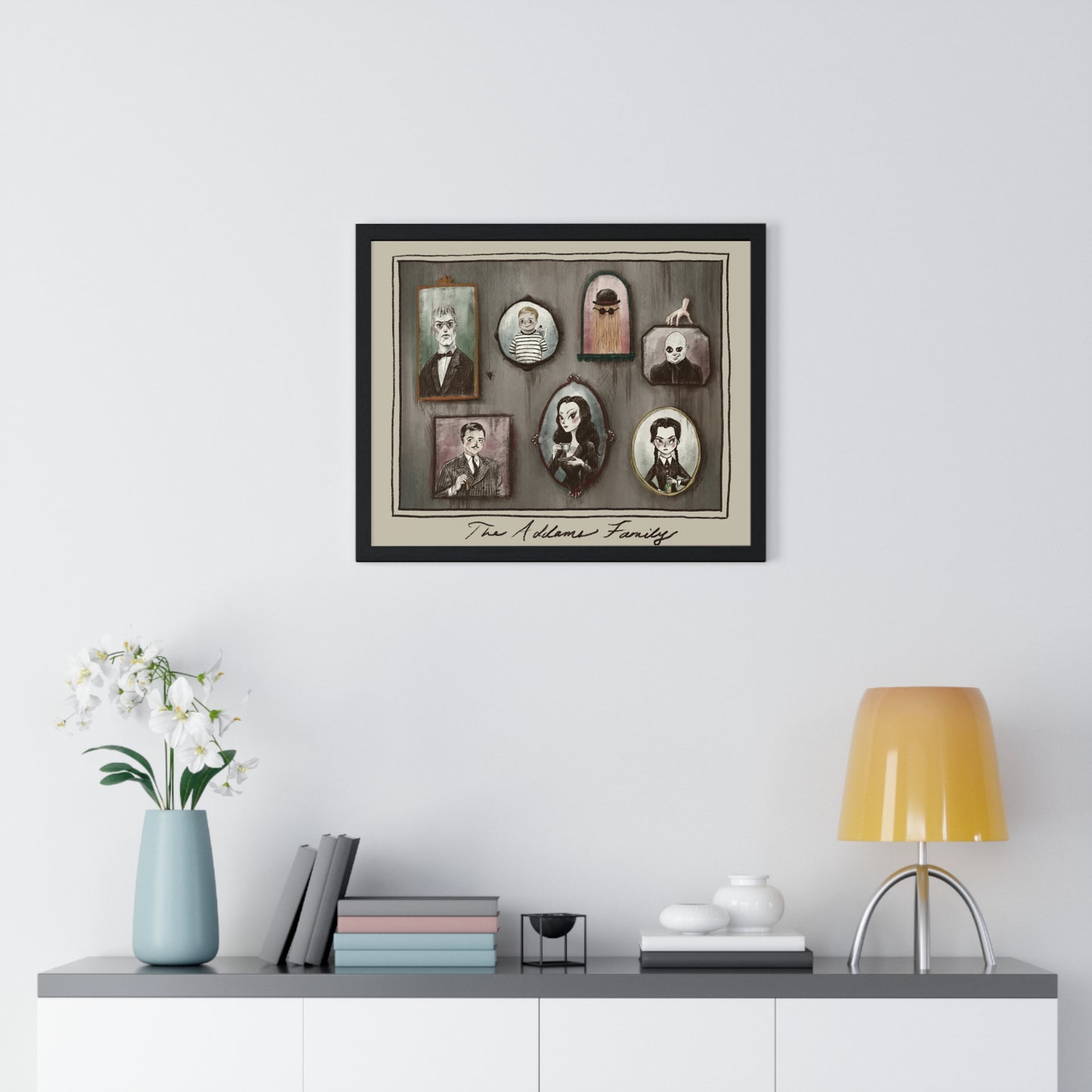 The Addams Family Premium Framed Print