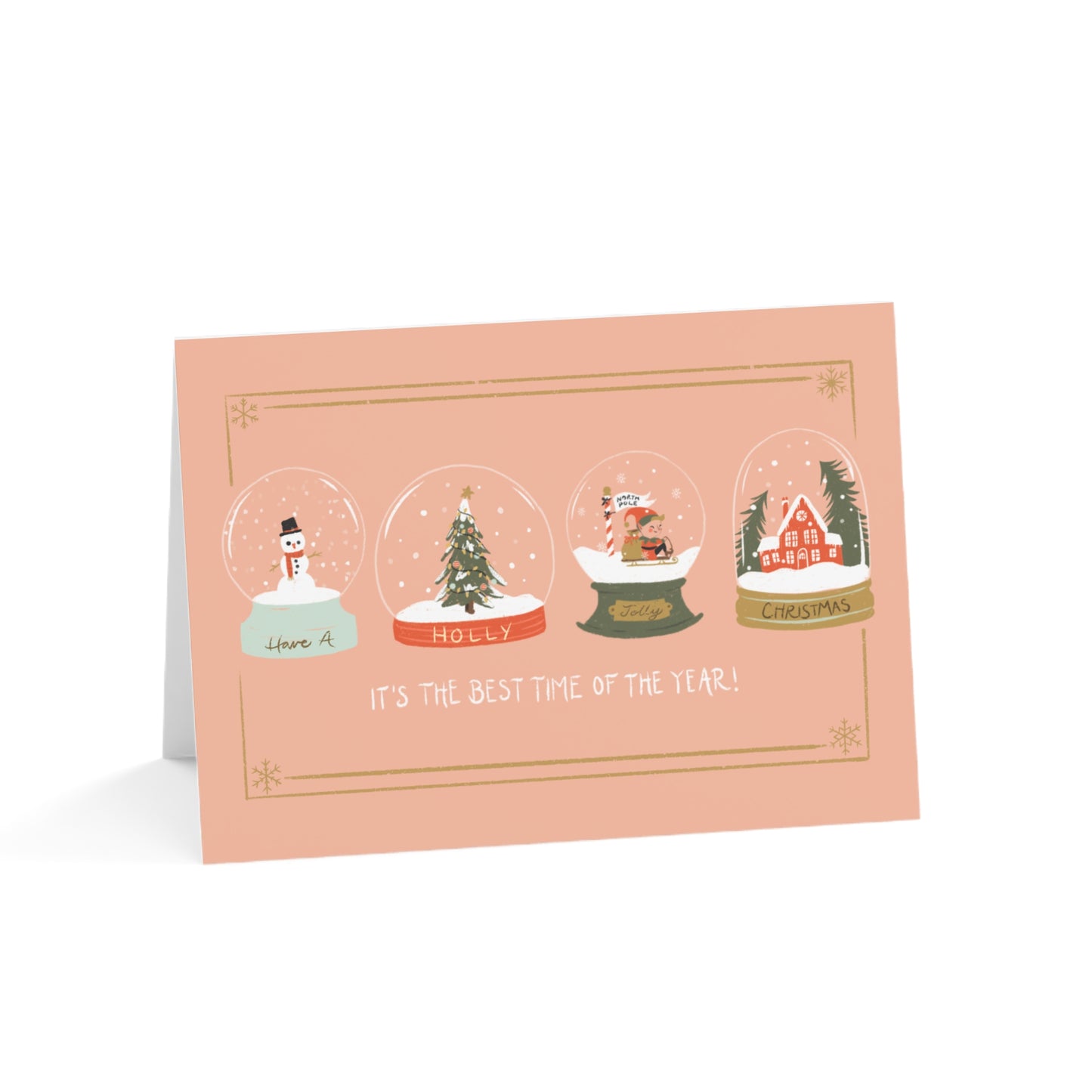 Holly Jolly Christmas Cards (1, 10, 30, and 50pcs)