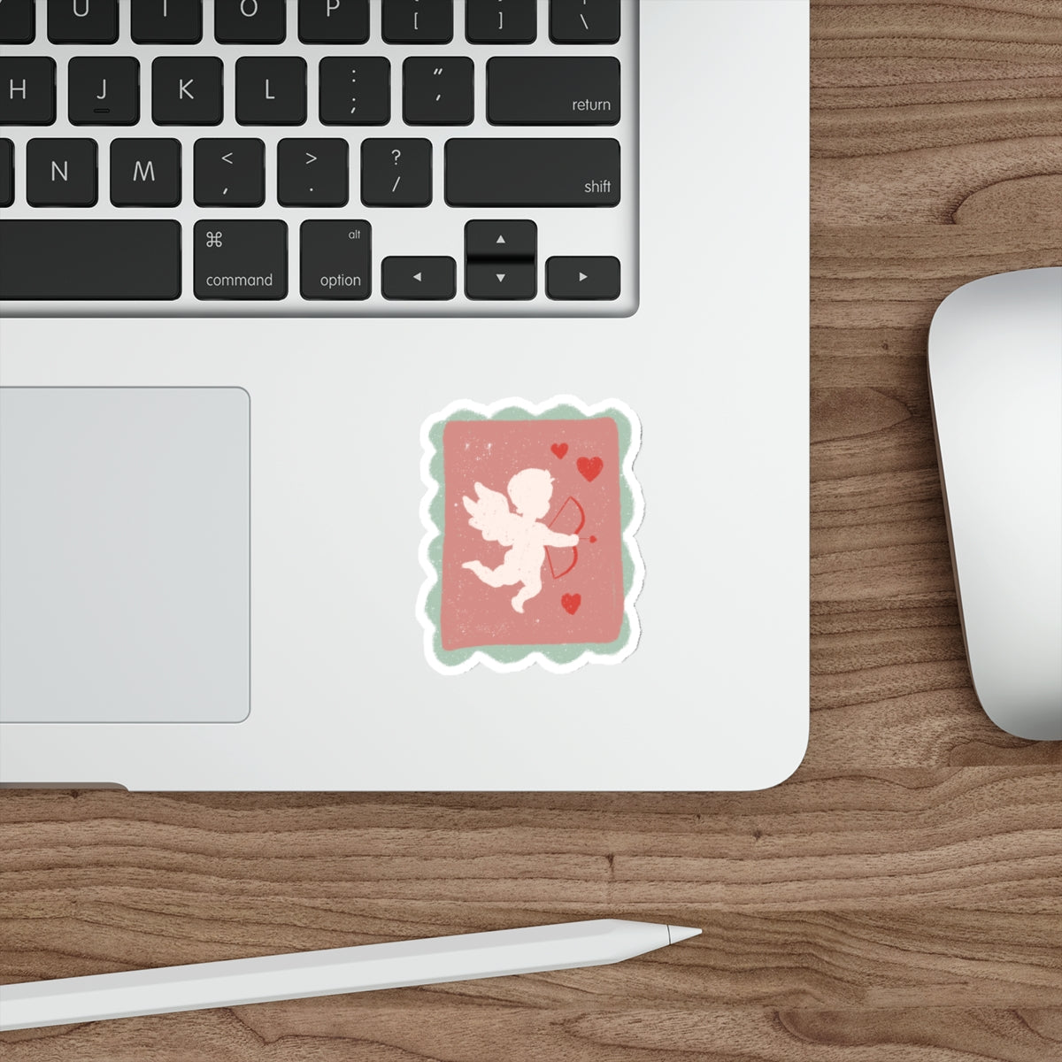 Cupid Stamp Die-Cut Stickers