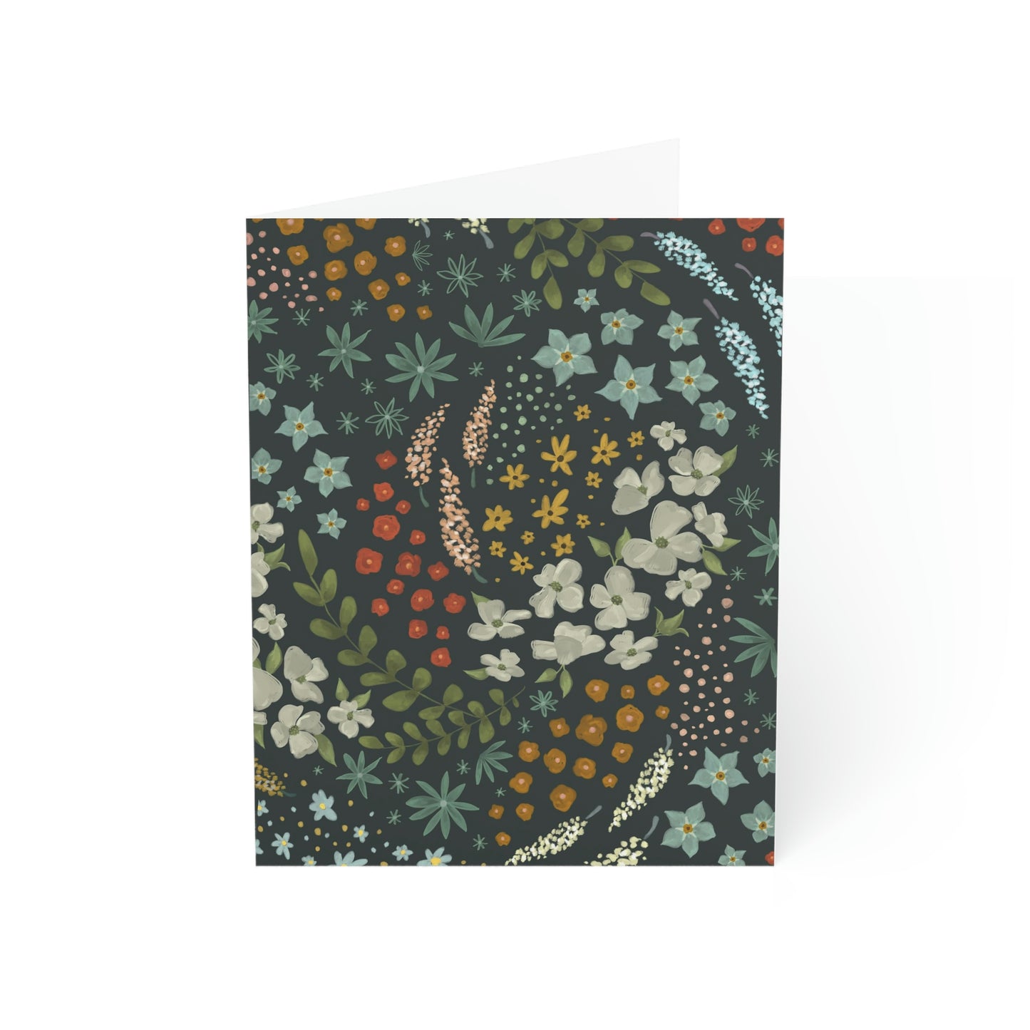 Dark Floral Greeting Cards (1, 10, 30, and 50pcs)