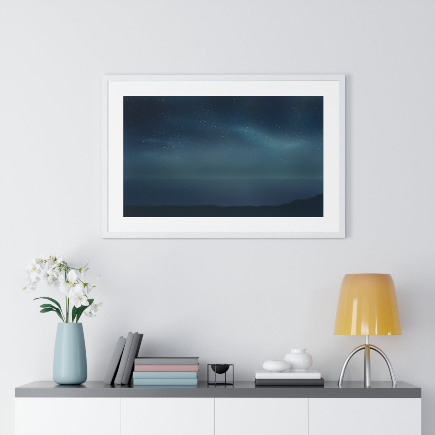 The Sea and The Sky Premium Framed Print
