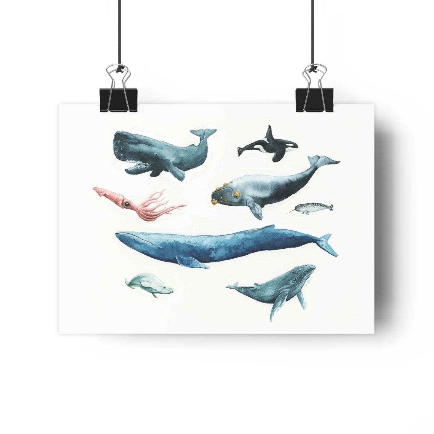 Whales Giclée Art Print