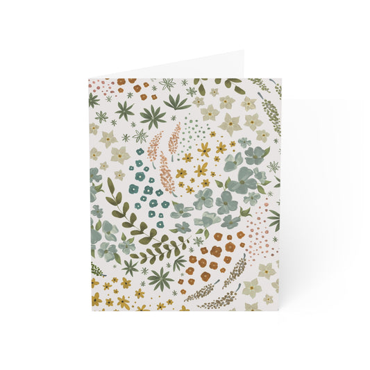 Light Floral Greeting Cards (1, 10, 30, and 50pcs)