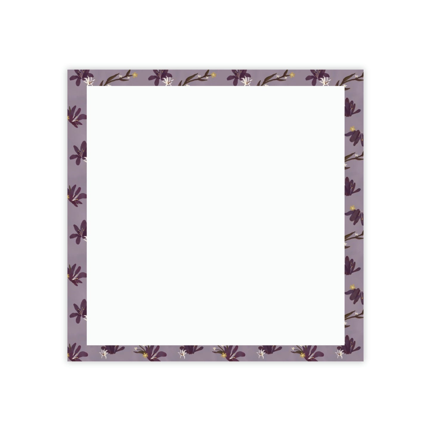 Purple Floral Post-it® Note Pads