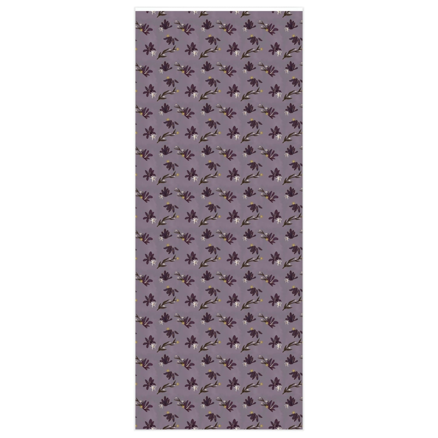 Purple Floral Wrapping Paper