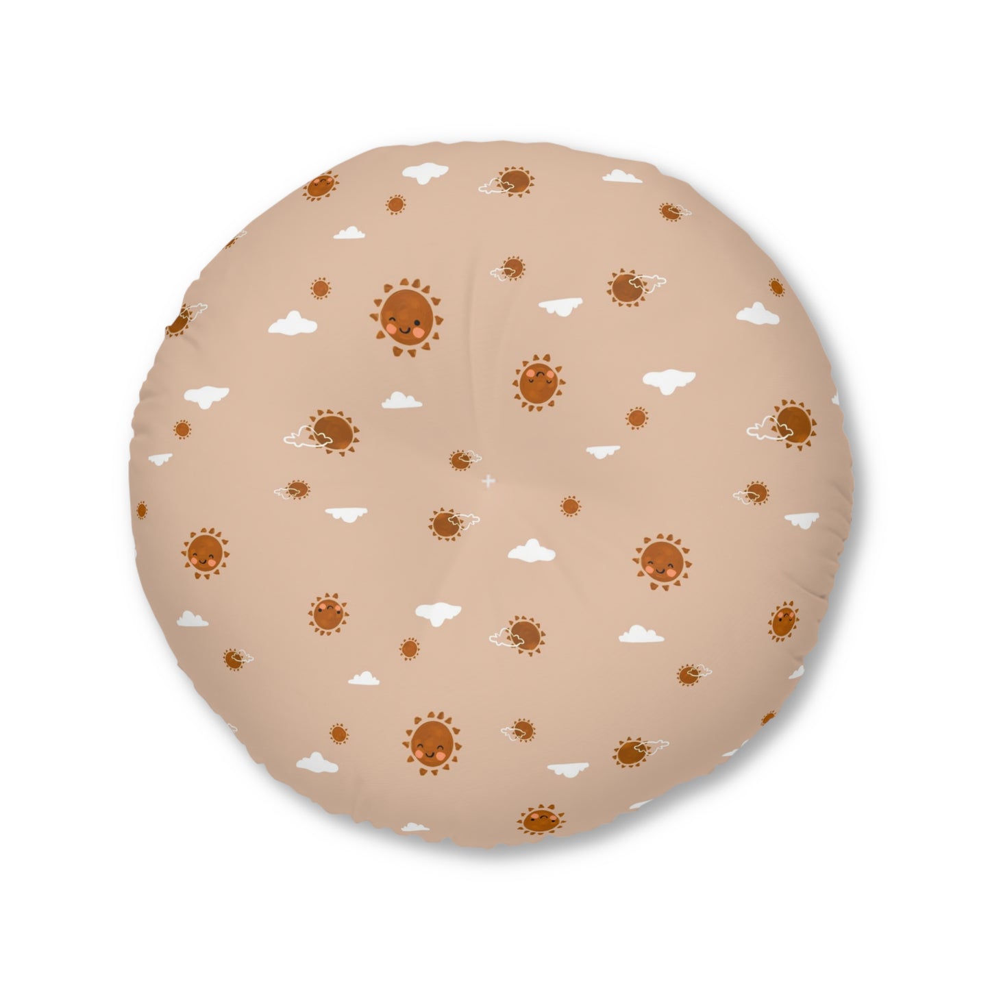 Sunny Days Tufted Floor Pillow, Round