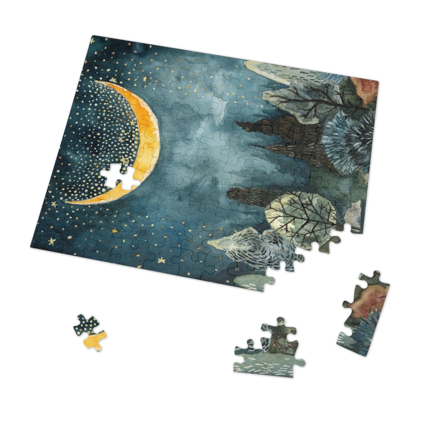 Moon Forest Jigsaw Puzzle (30, 110, 252, 500,1000-Piece)