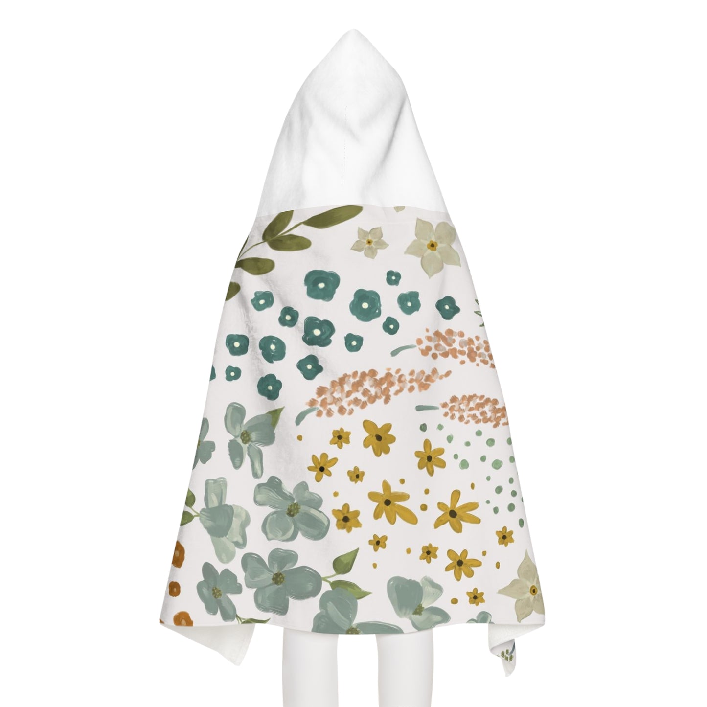 Light Floral Hooded Towel