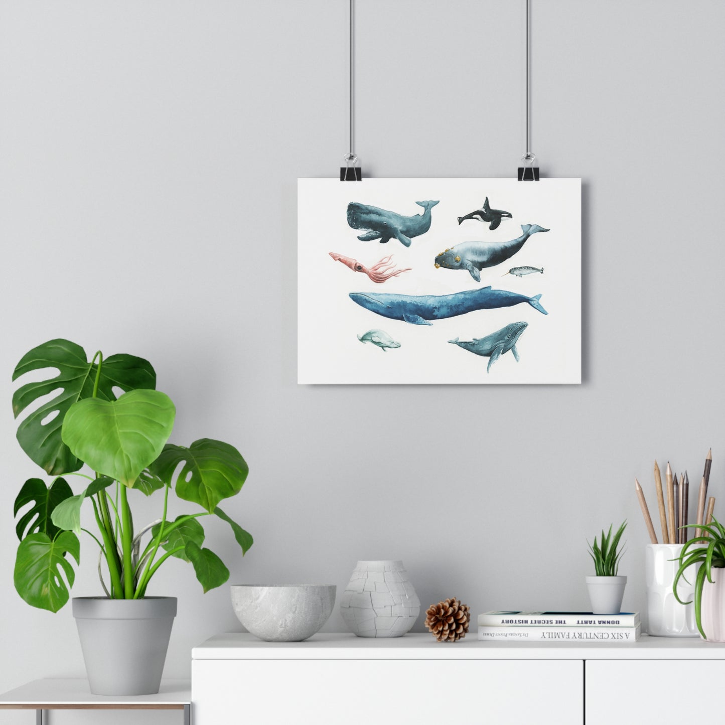 Whales Giclée Art Print