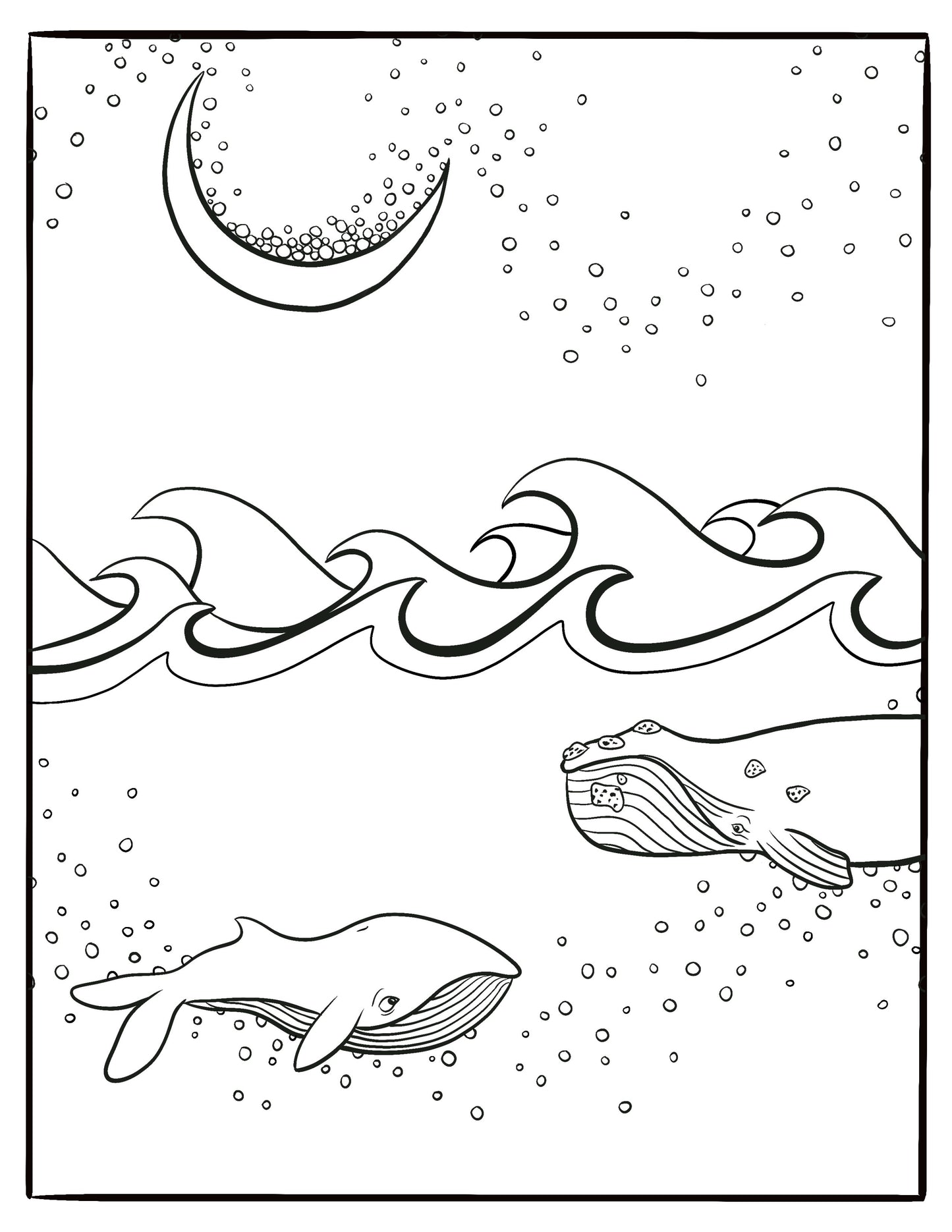 Moon Illustration Series Coloring Pages (Print At Home!)